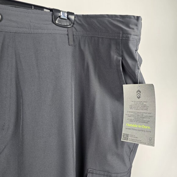Free Country Grey Fleece Lined Outdoor Pants Size 40/32 - Picture 2 of 13